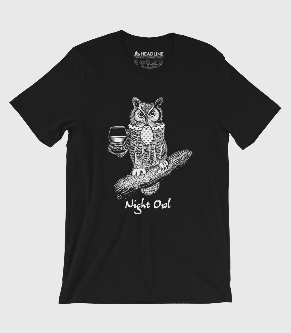 Night Owl Unisex 100% Cotton T-Shirt