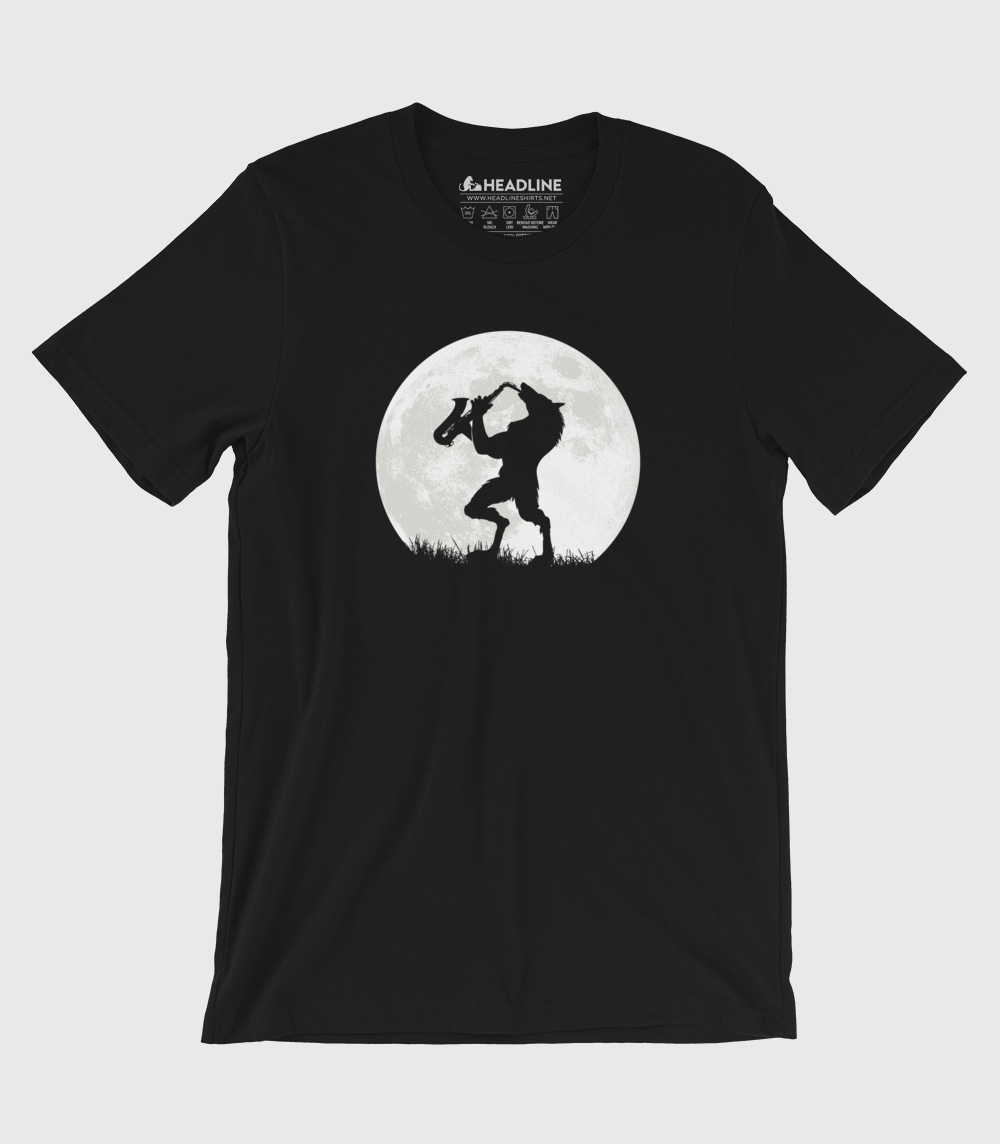 Werewolf Sax Solo Unisex 100% Cotton T-Shirt