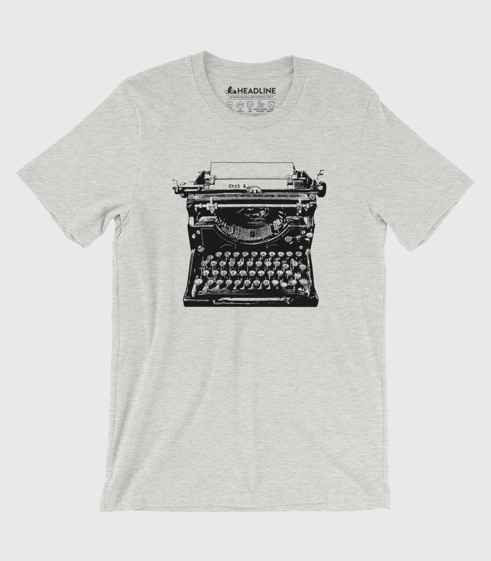 Typewriter Ctrl Z Unisex 100% Cotton T-Shirt