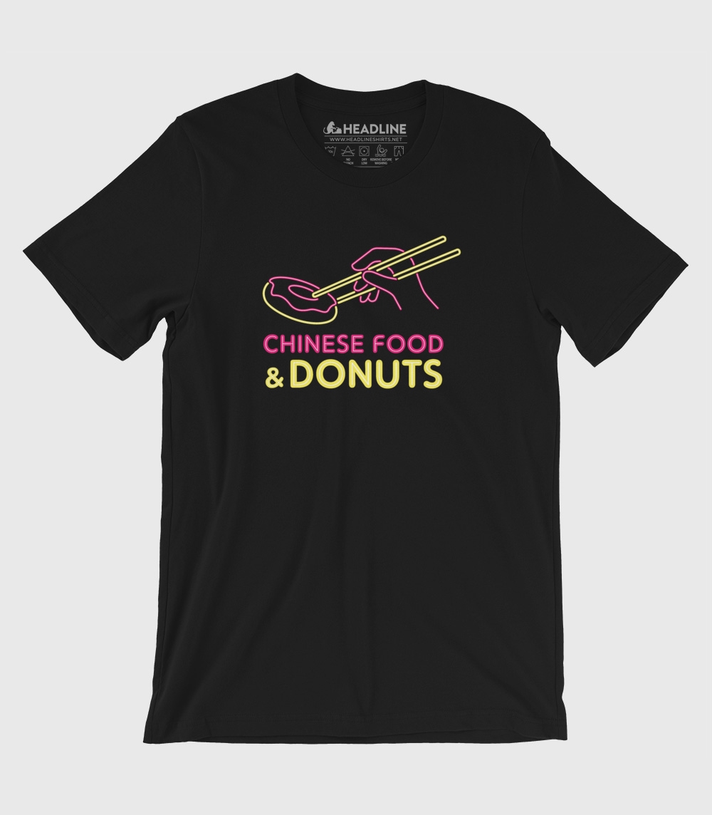 Chinese Food & Donuts Unisex 100% Cotton T-Shirt
