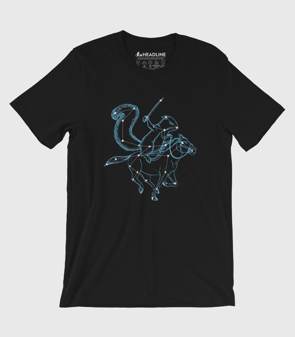 Squirrel Constellation Unisex 100% Cotton T-Shirt