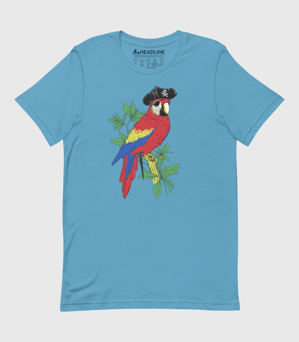 Parrot Pirate Unisex 100% Cotton T-Shirt