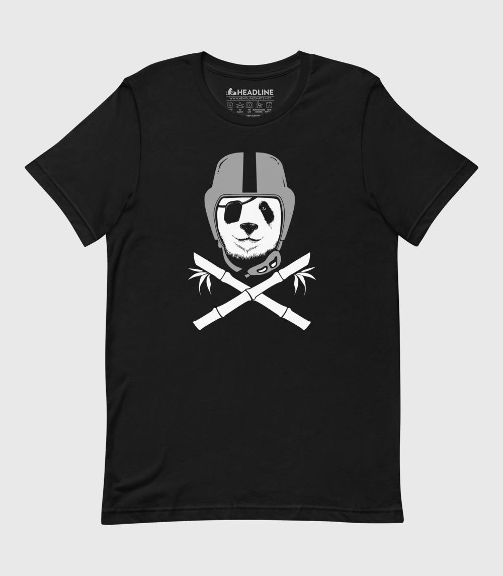 Panda Raider Unisex 100% Cotton T-Shirt