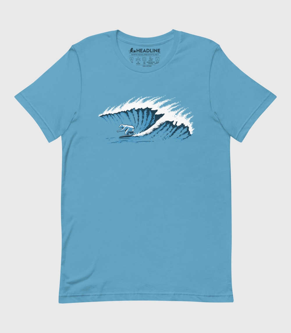 Surf's Up: North Pole Unisex 100% Cotton T-Shirt