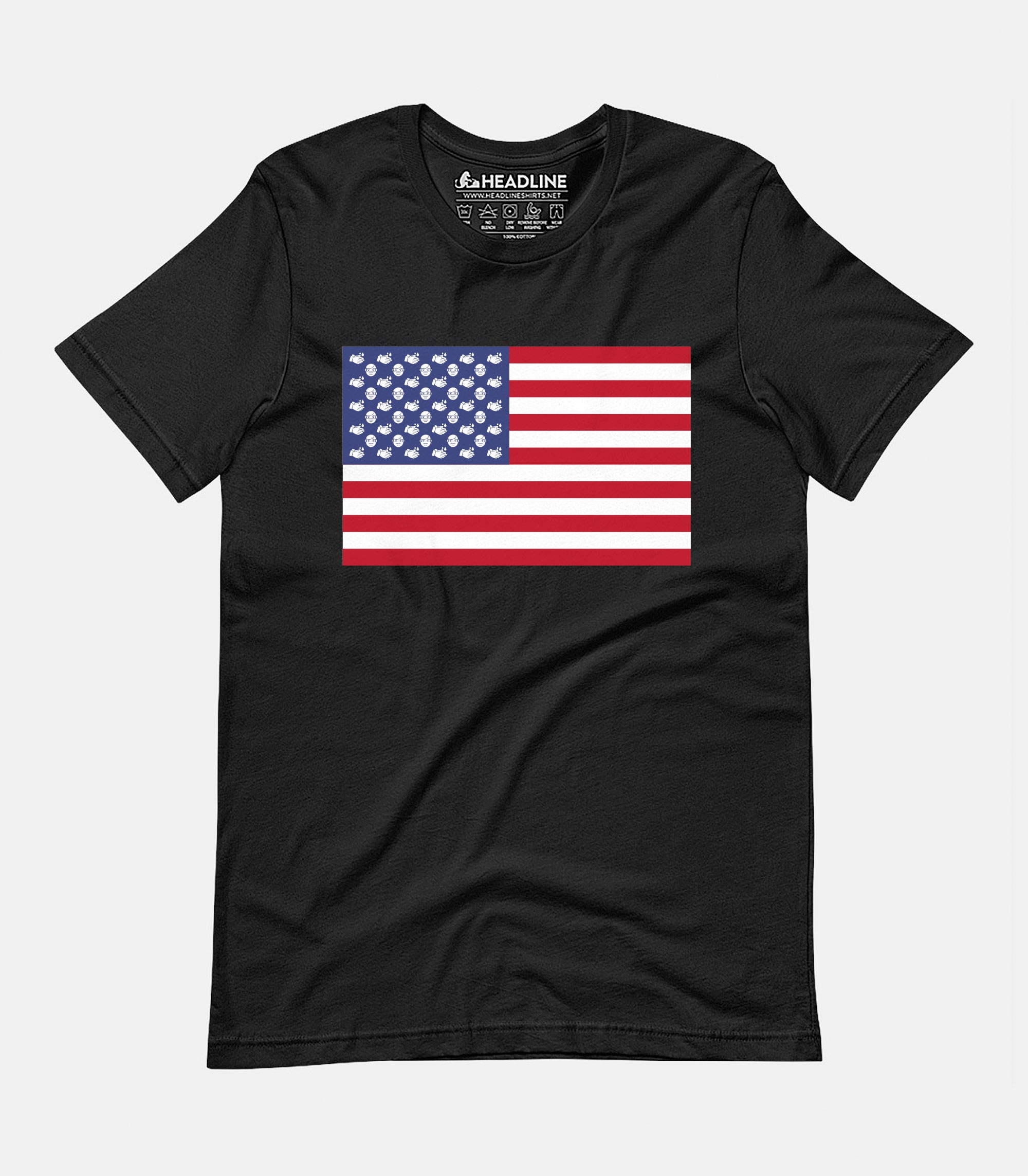 Social Distance Stars & Stripes Unisex 100% Cotton T-Shirt