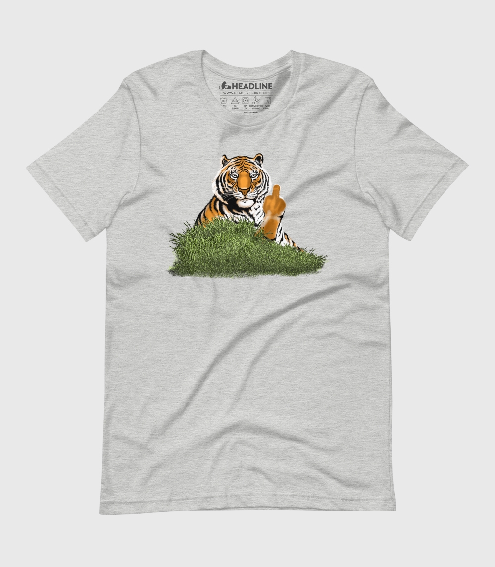 Angry Tiger Unisex 100% Cotton T-Shirt