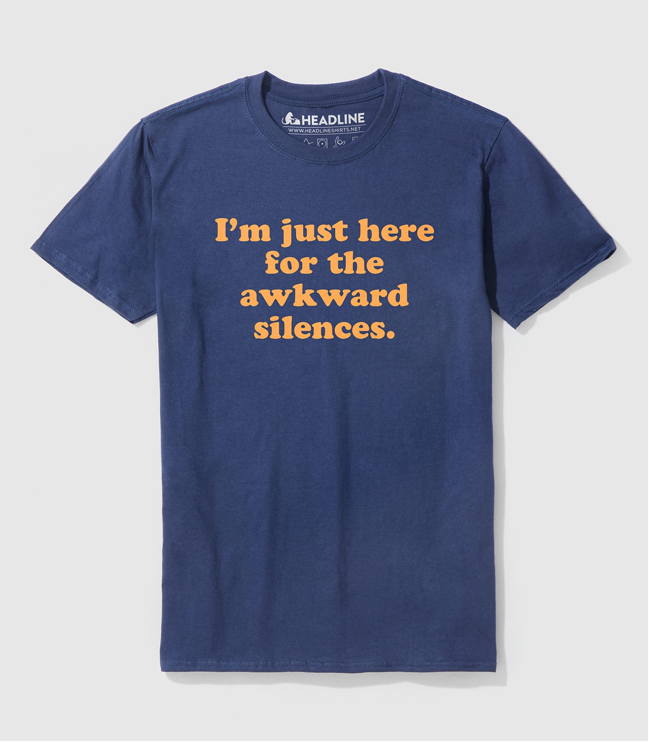 I'm Just Here for the Awkward Silences Unisex 100% Cotton T-Shirt