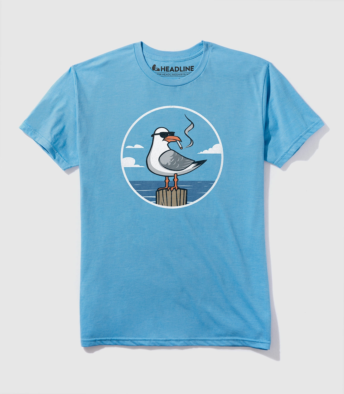 Bad Seagull Unisex 100% Cotton T-Shirt