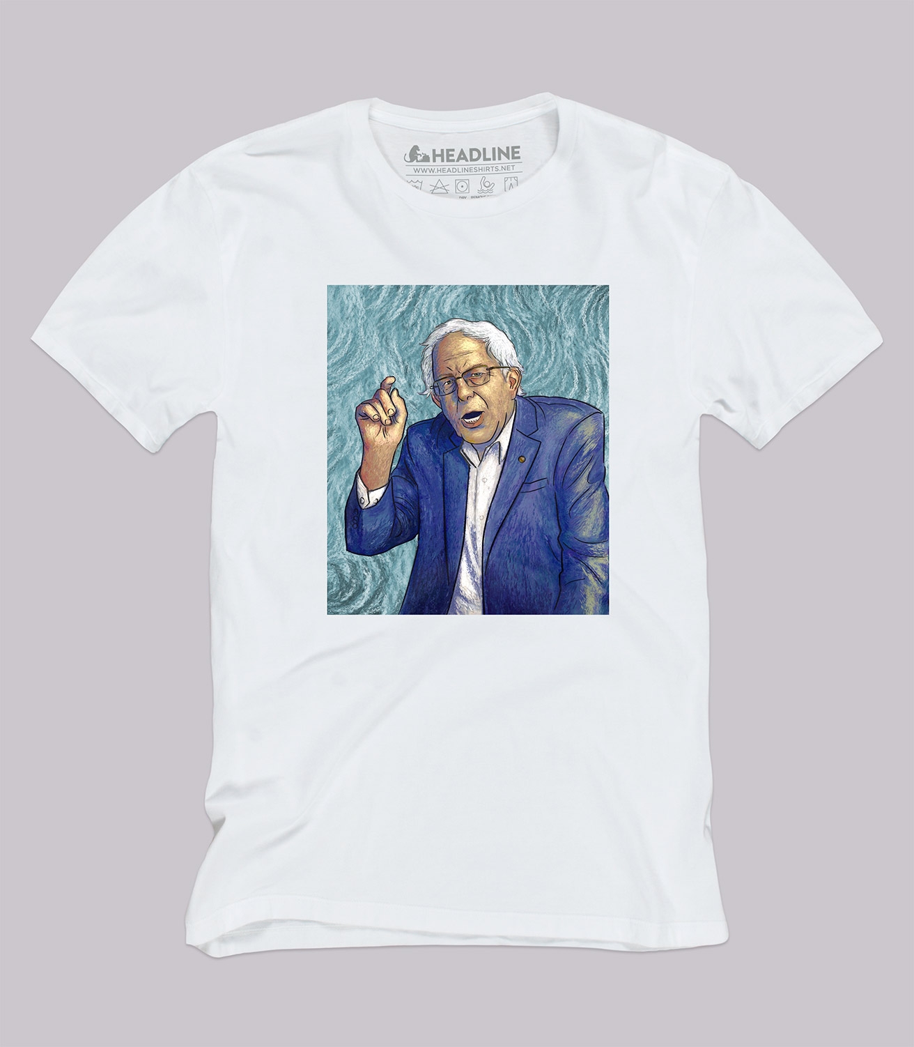 Bernie Van Gogh Portrait Unisex 100% Cotton T-Shirt
