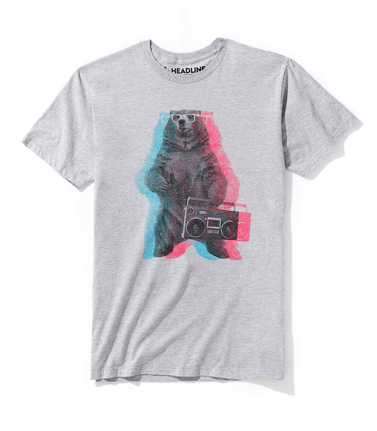 Boombox Bear Unisex Cotton/Poly T-Shirt
