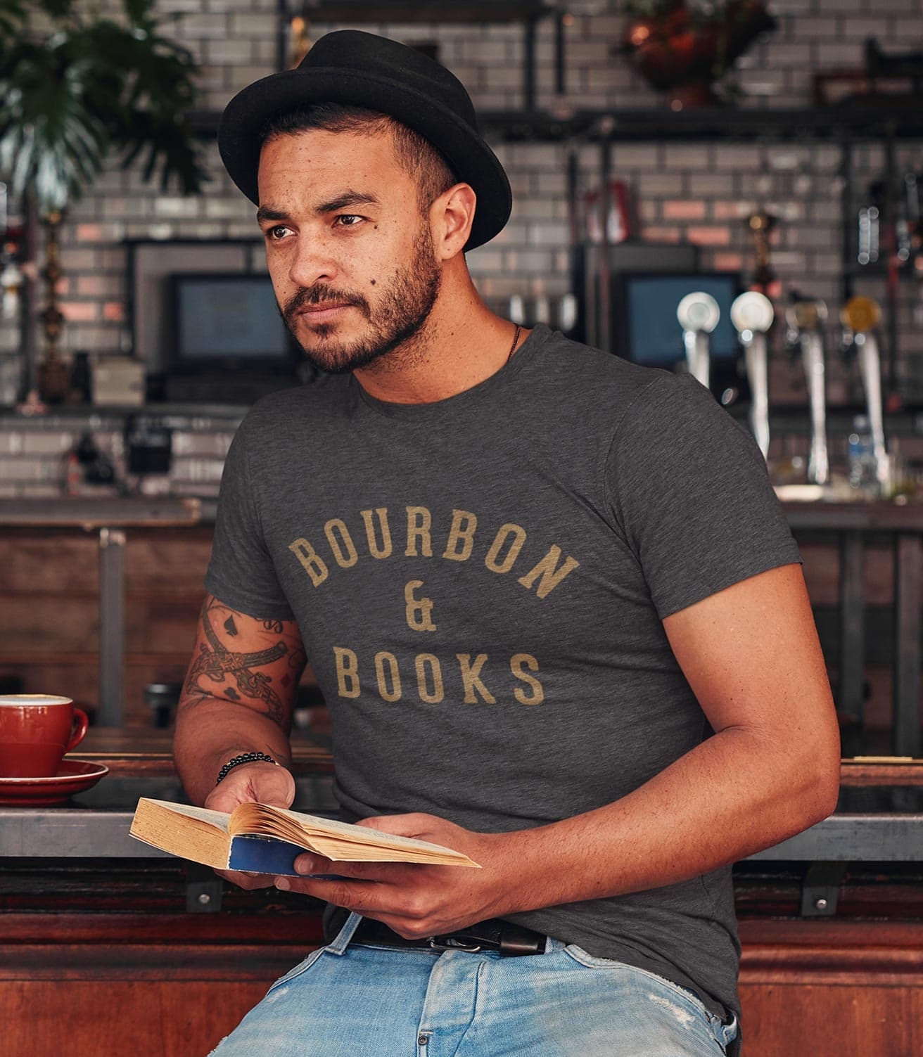 Bourbon & Books Unisex Cotton/Poly T-Shirt