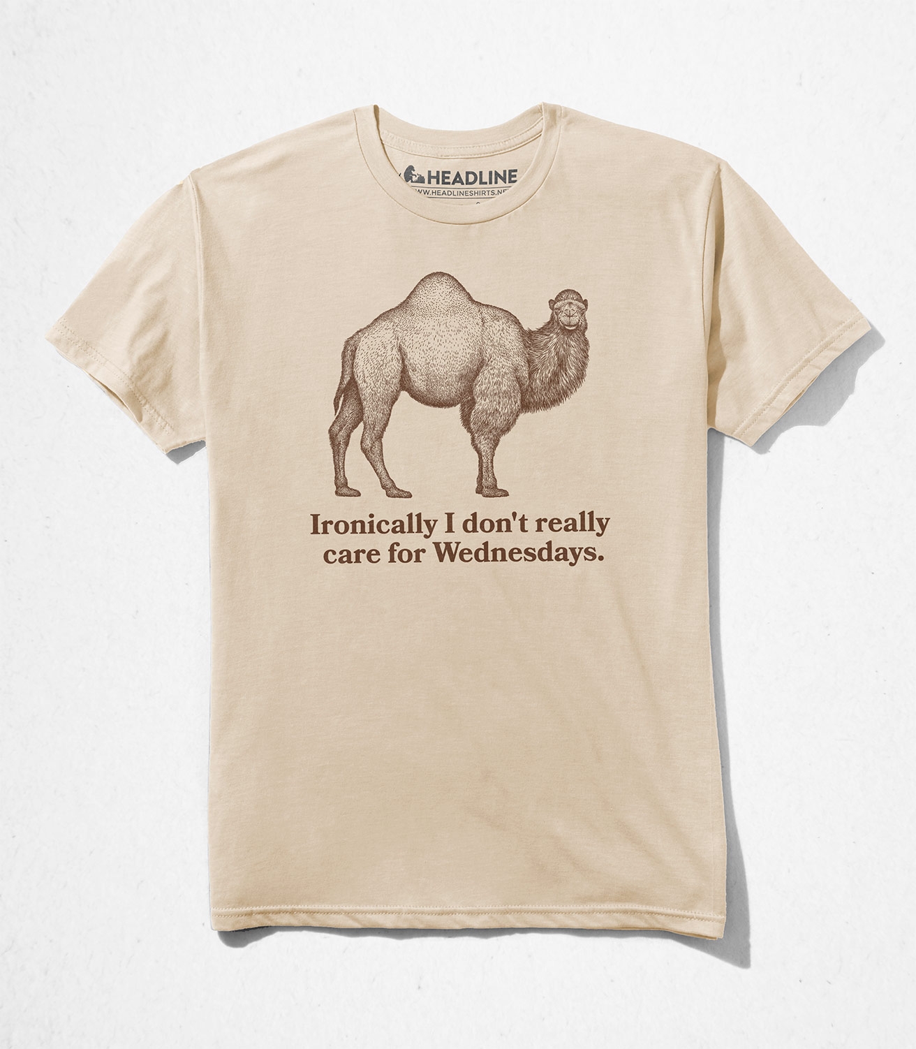 Ironic Camel Unisex 100% Cotton T-Shirt