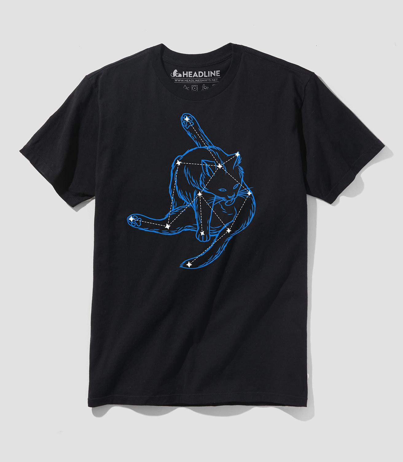 Felinius Lickus Constellation Unisex 100% Cotton T-Shirt