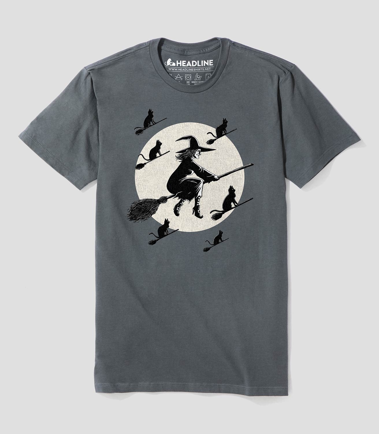 Cat Witch Unisex 100% Cotton T-Shirt