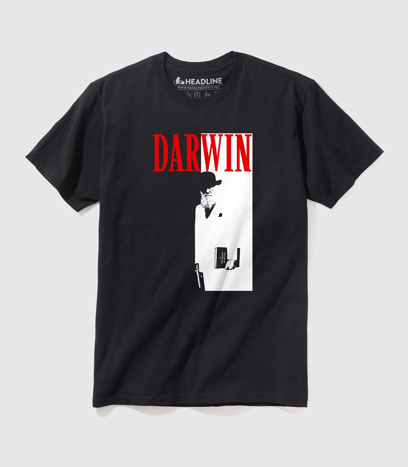 Darwin Scarface Unisex 100% Cotton T-Shirt