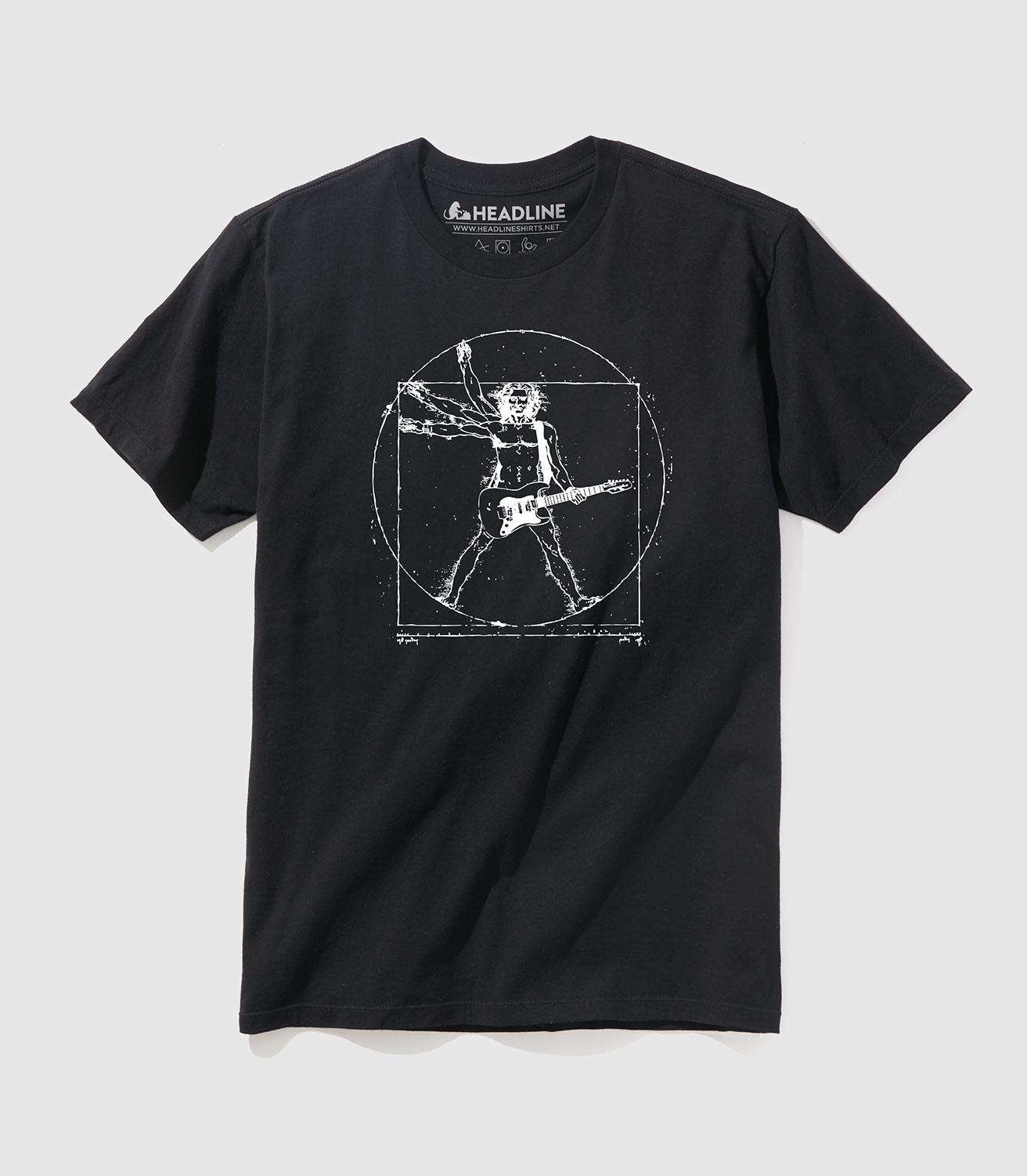 Da Vinci Rock Man Unisex 100% Cotton T-Shirt