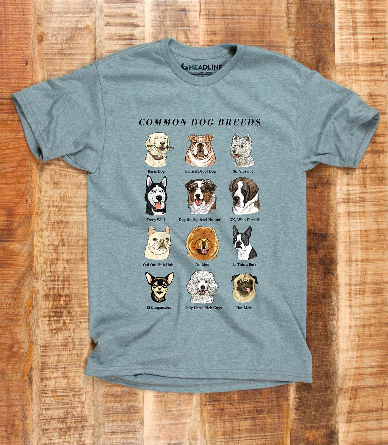 Common Dog Breeds Unisex Cotton/Poly T-Shirt