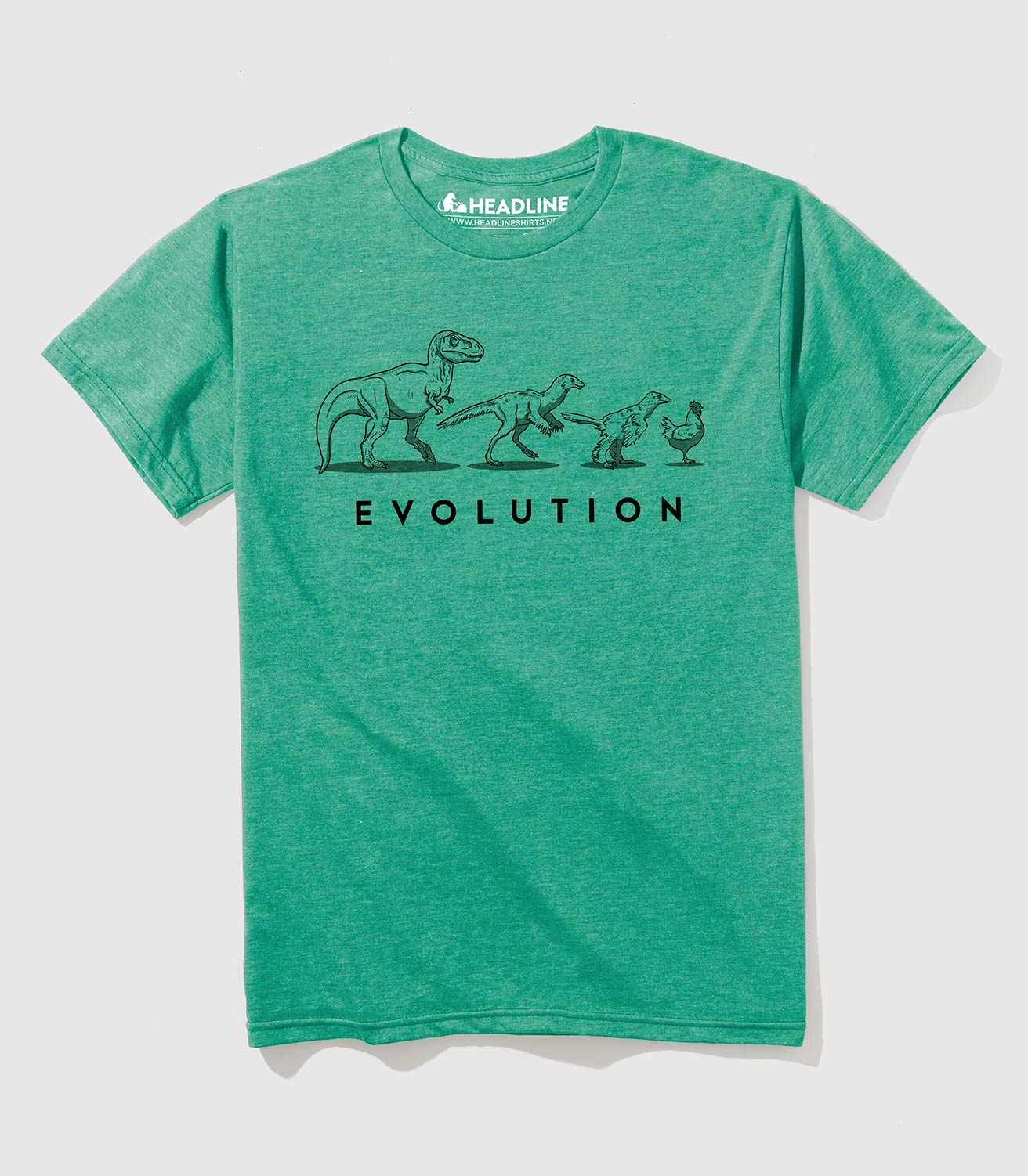 Evolution of the Dinosaur Unisex Cotton/Poly T-Shirt