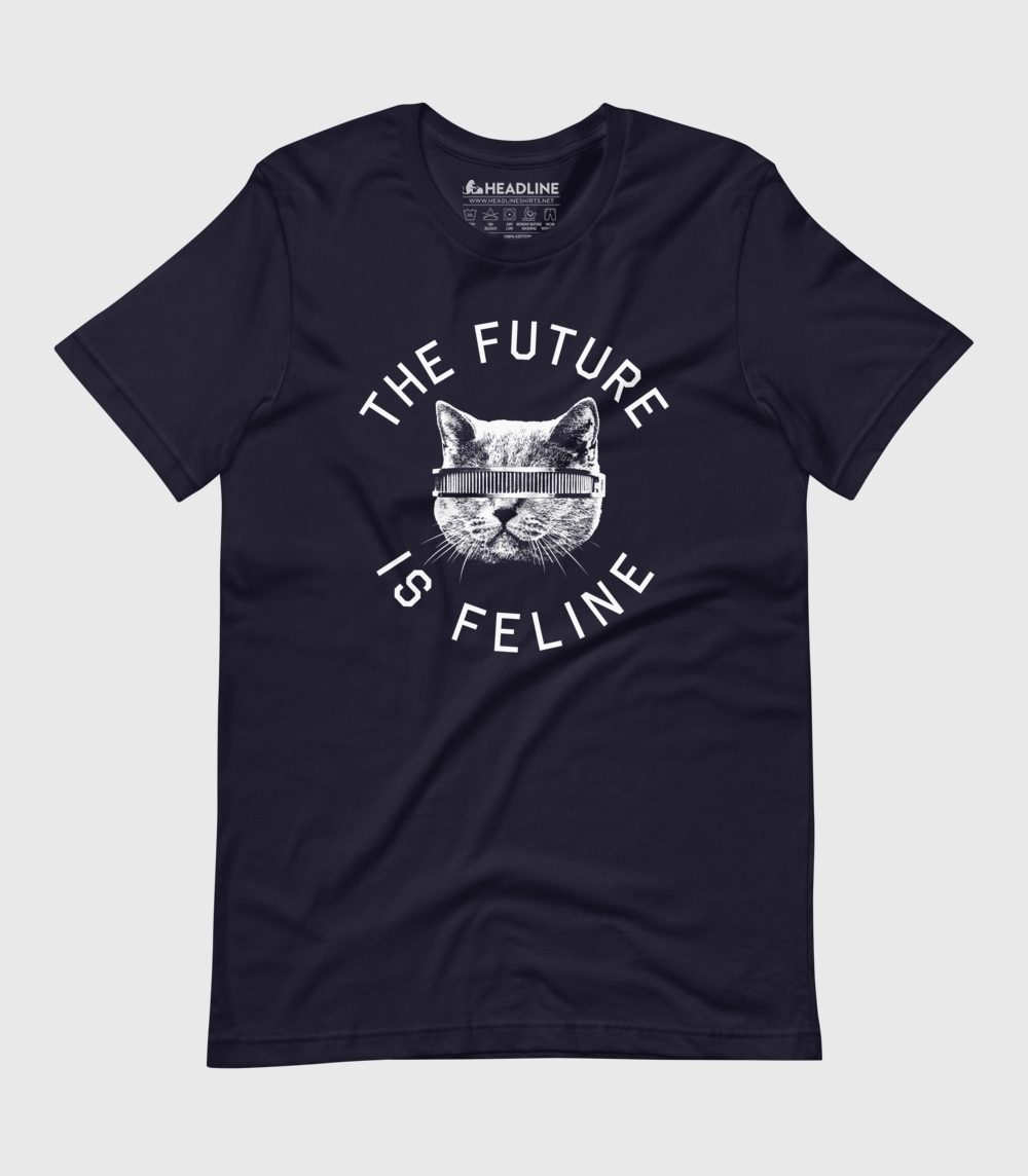 The Future Is Feline Unisex 100% Cotton T-Shirt