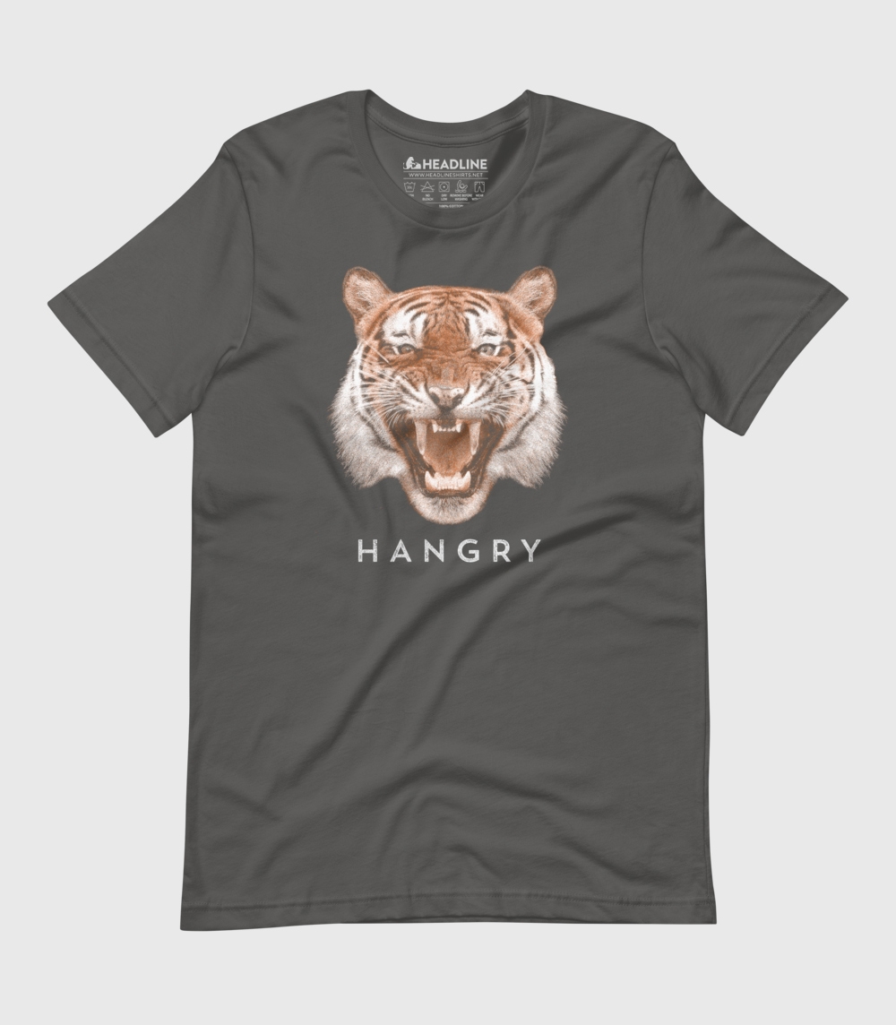 Hangry Tiger Unisex Cotton/Poly T-Shirt