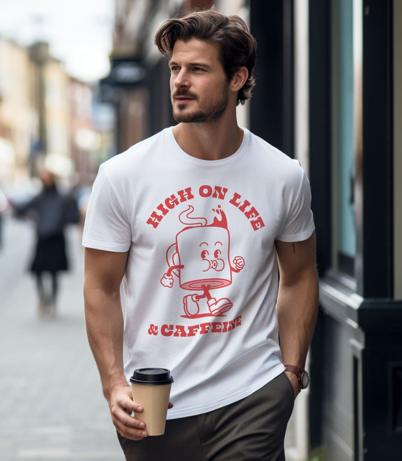 High On Life & Caffeine Unisex 100% Cotton T-Shirt