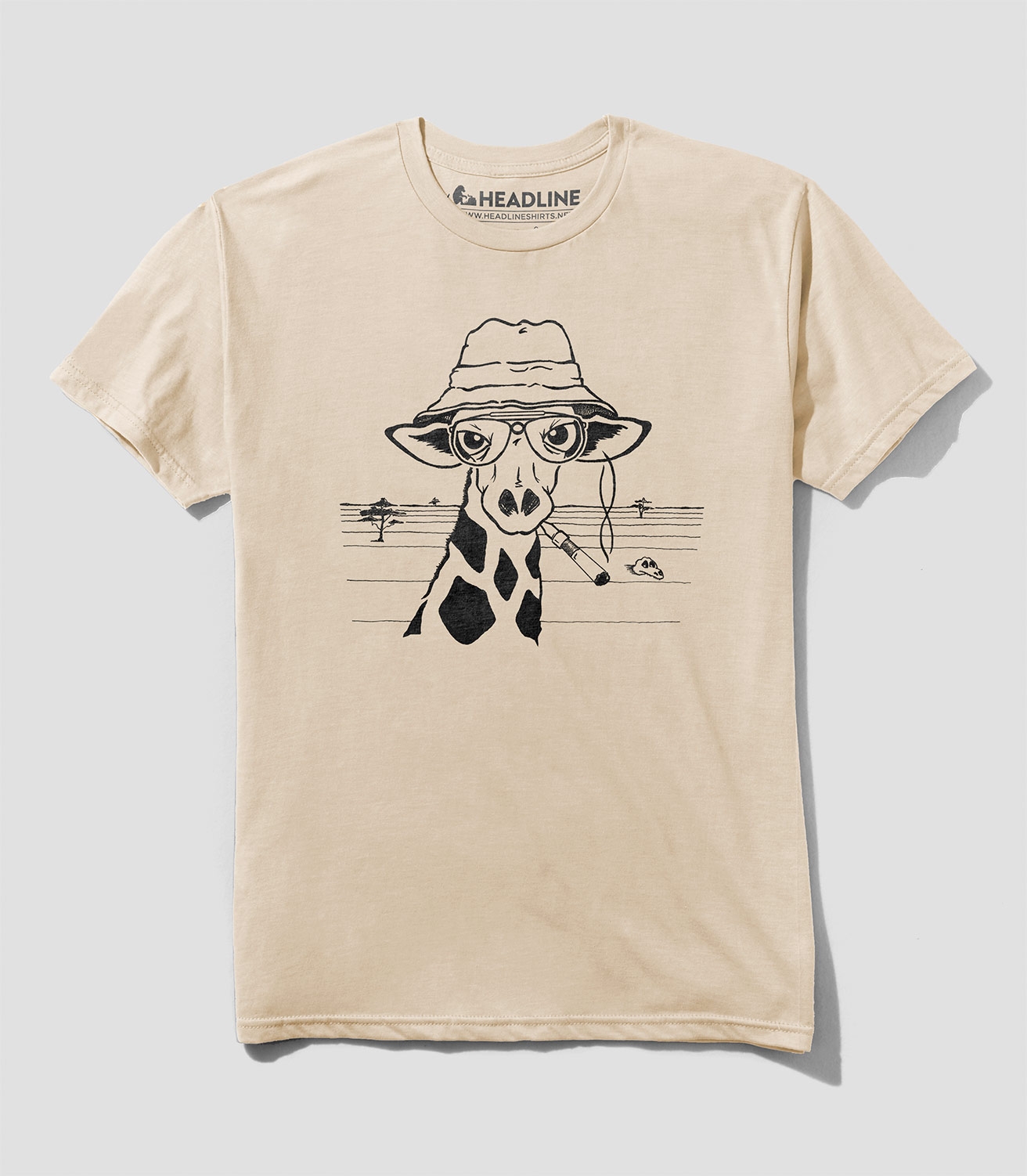Hunter S. Giraffe Unisex 100% Cotton T-Shirt