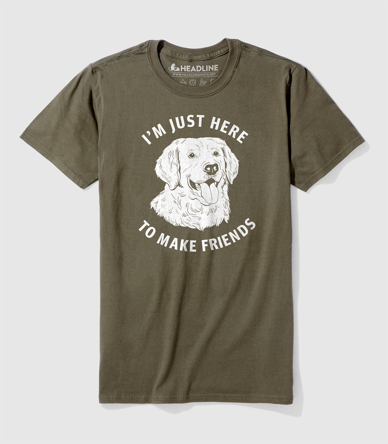 Just Here to Make Friends Unisex Cotton/Poly T-Shirt