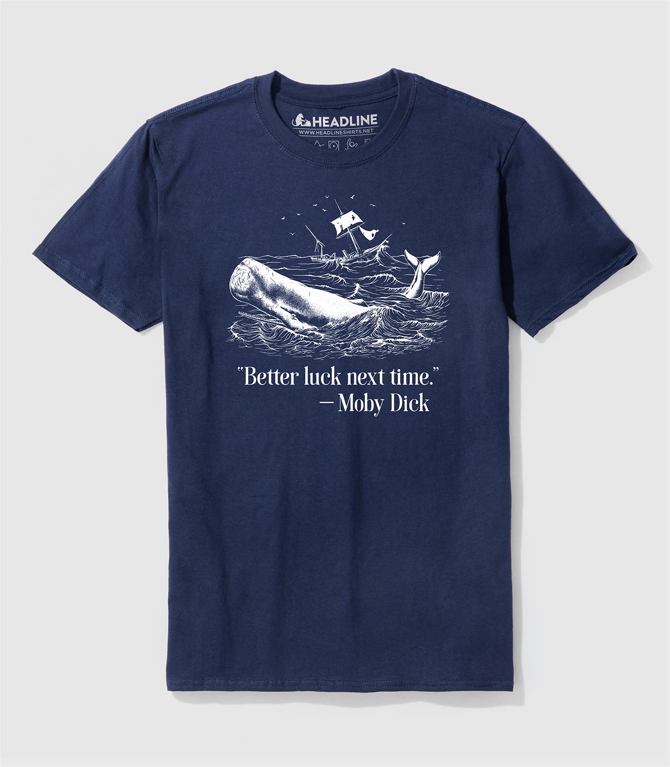 Moby Dick Unisex 100% Cotton T-Shirt