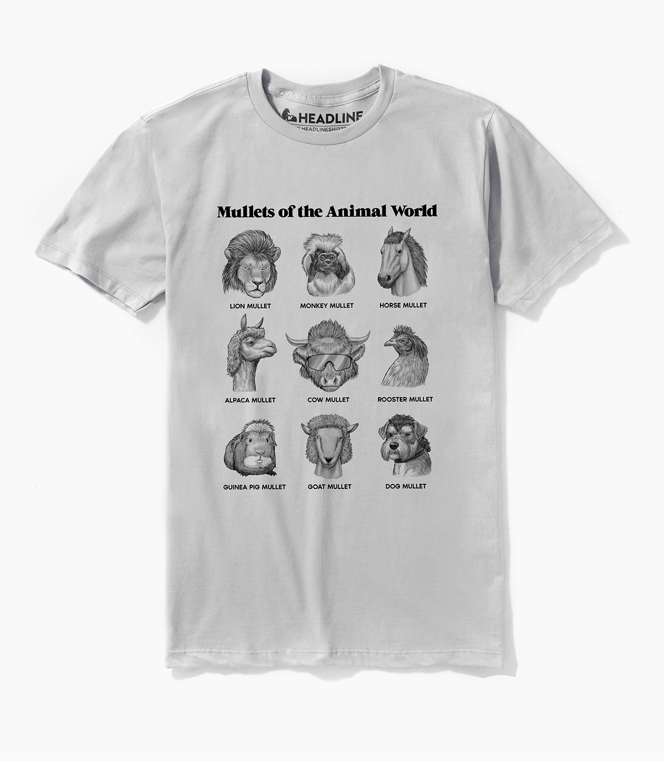 Mullets of the Animal World Unisex 100% Cotton T-Shirt