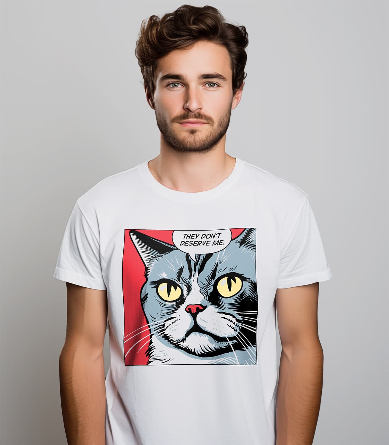 Narcissistic Cat Unisex 100% Cotton T-Shirt