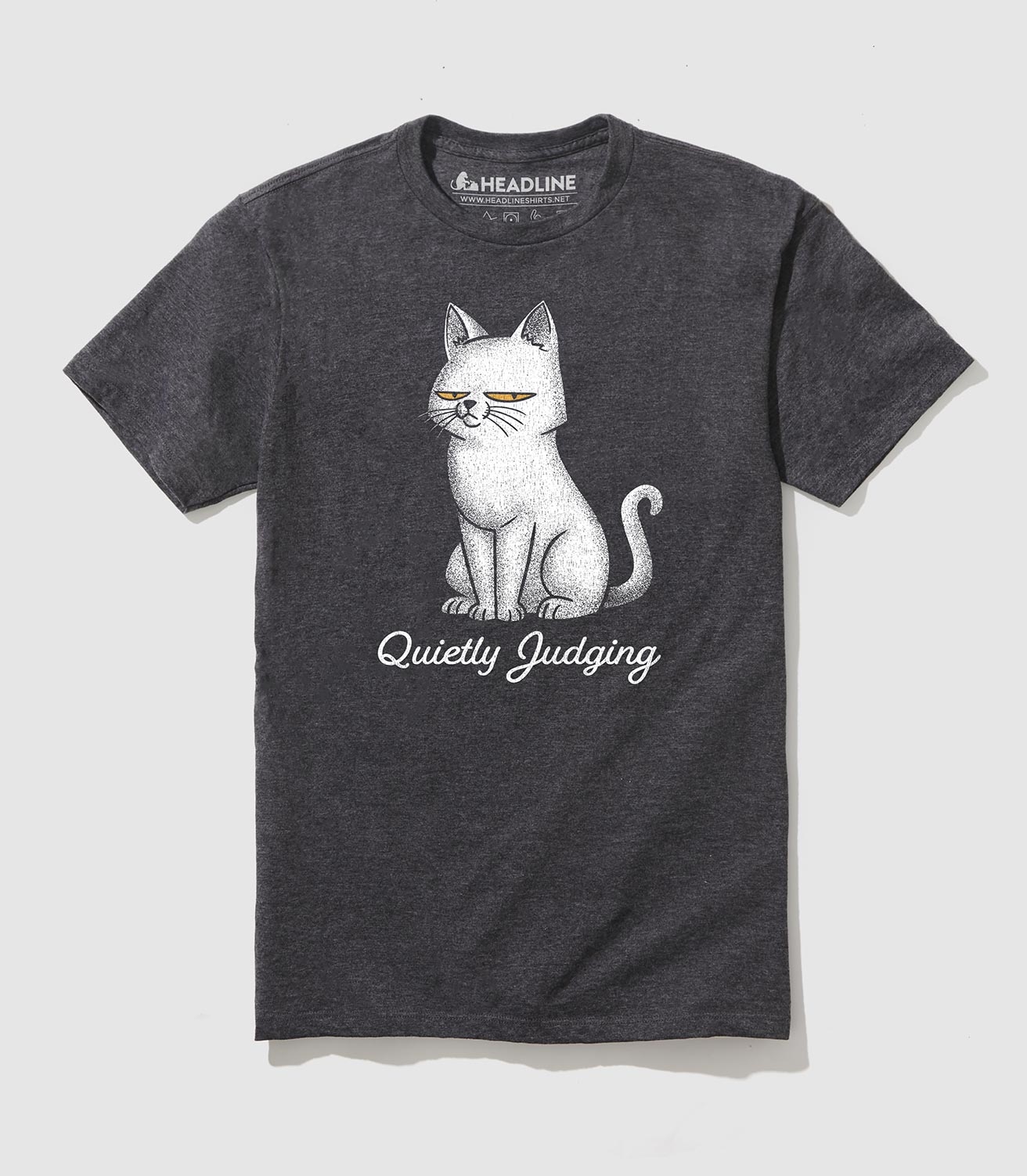 Quietly Judging Cat Unisex Cotton/Poly T-Shirt