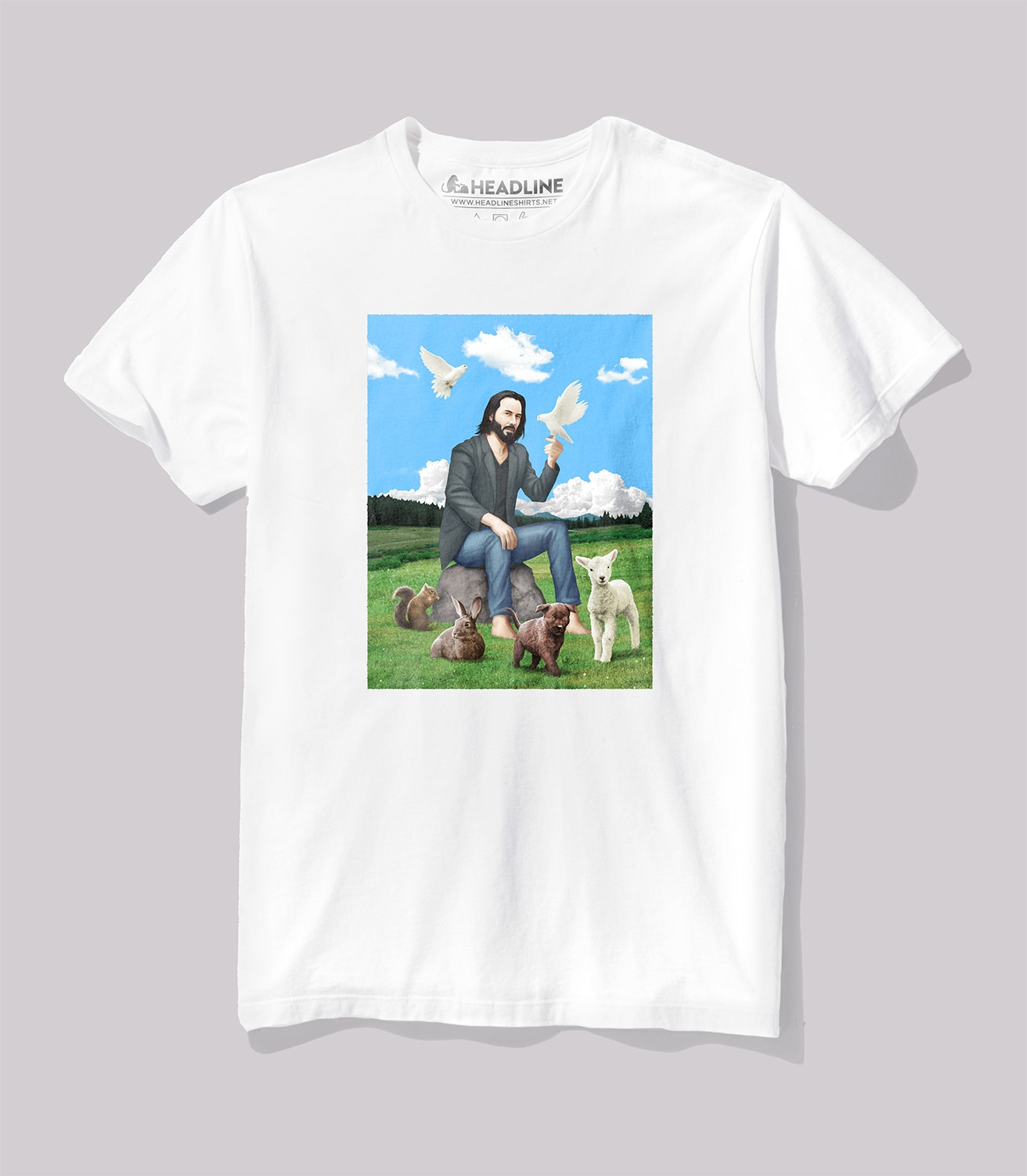 Saint Keanu Unisex 100% Cotton T-Shirt