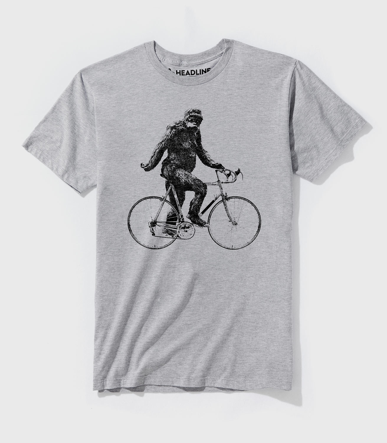 Sasquatch Cyclist Unisex Cotton/Poly T-Shirt