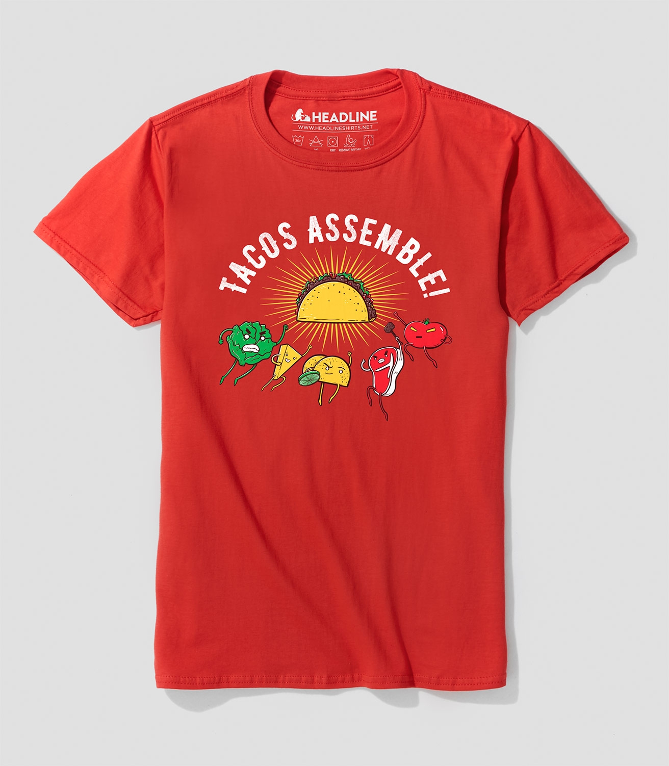 Tacos Assemble! Unisex 100% Cotton T-Shirt