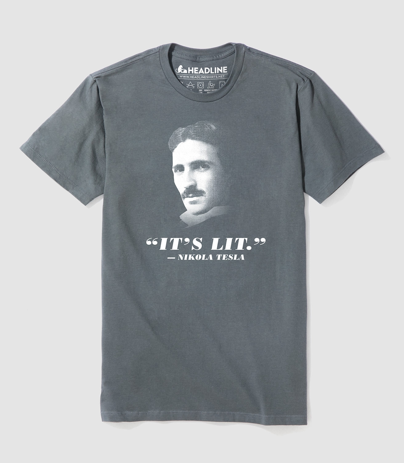 Tesla: It's Lit Unisex 100% Cotton T-Shirt