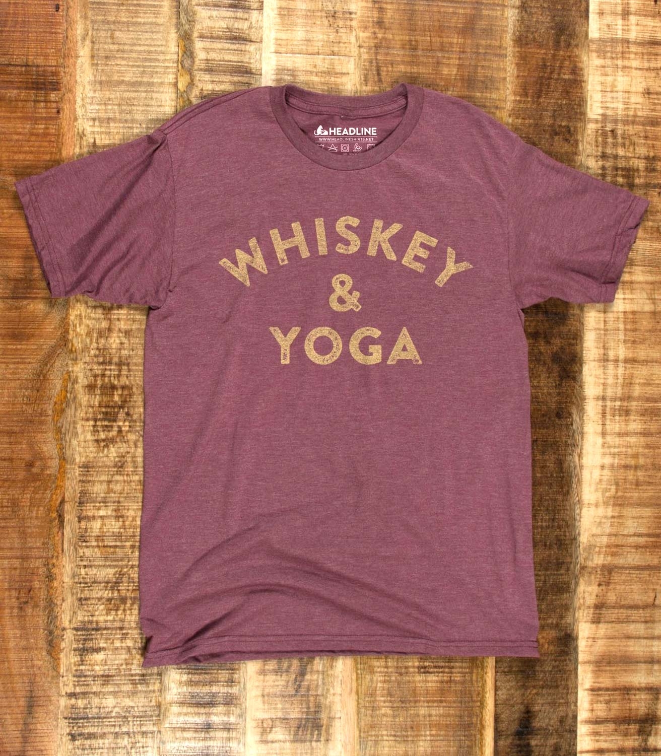 Whiskey & Yoga Unisex Cotton/Poly T-Shirt